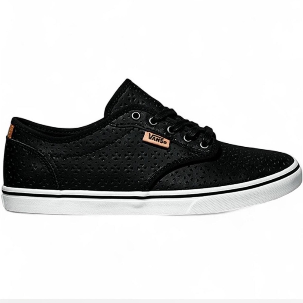 Vans Atwood Low Black Perforated Leather Casual